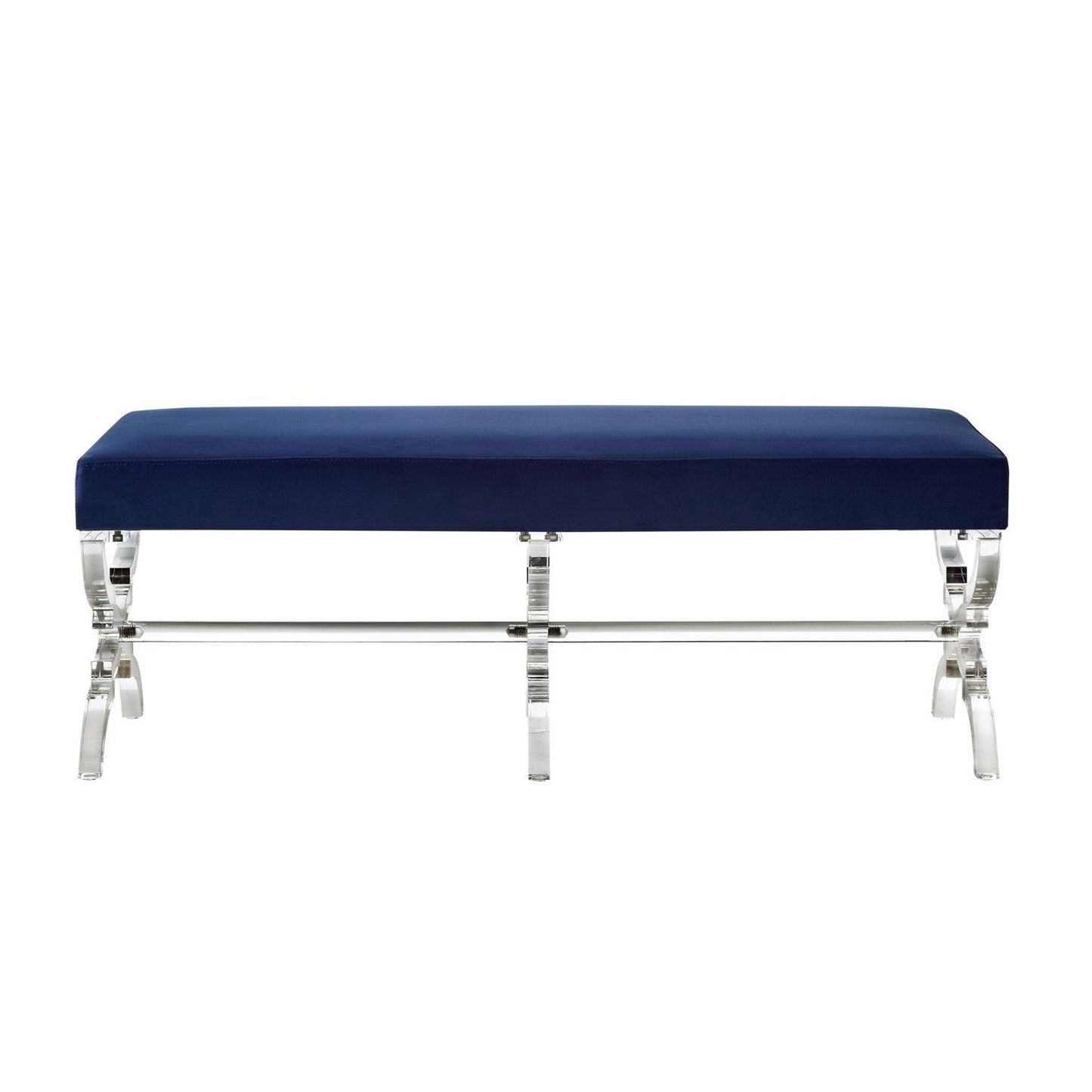 Giselle Velvet X-Leg Bench