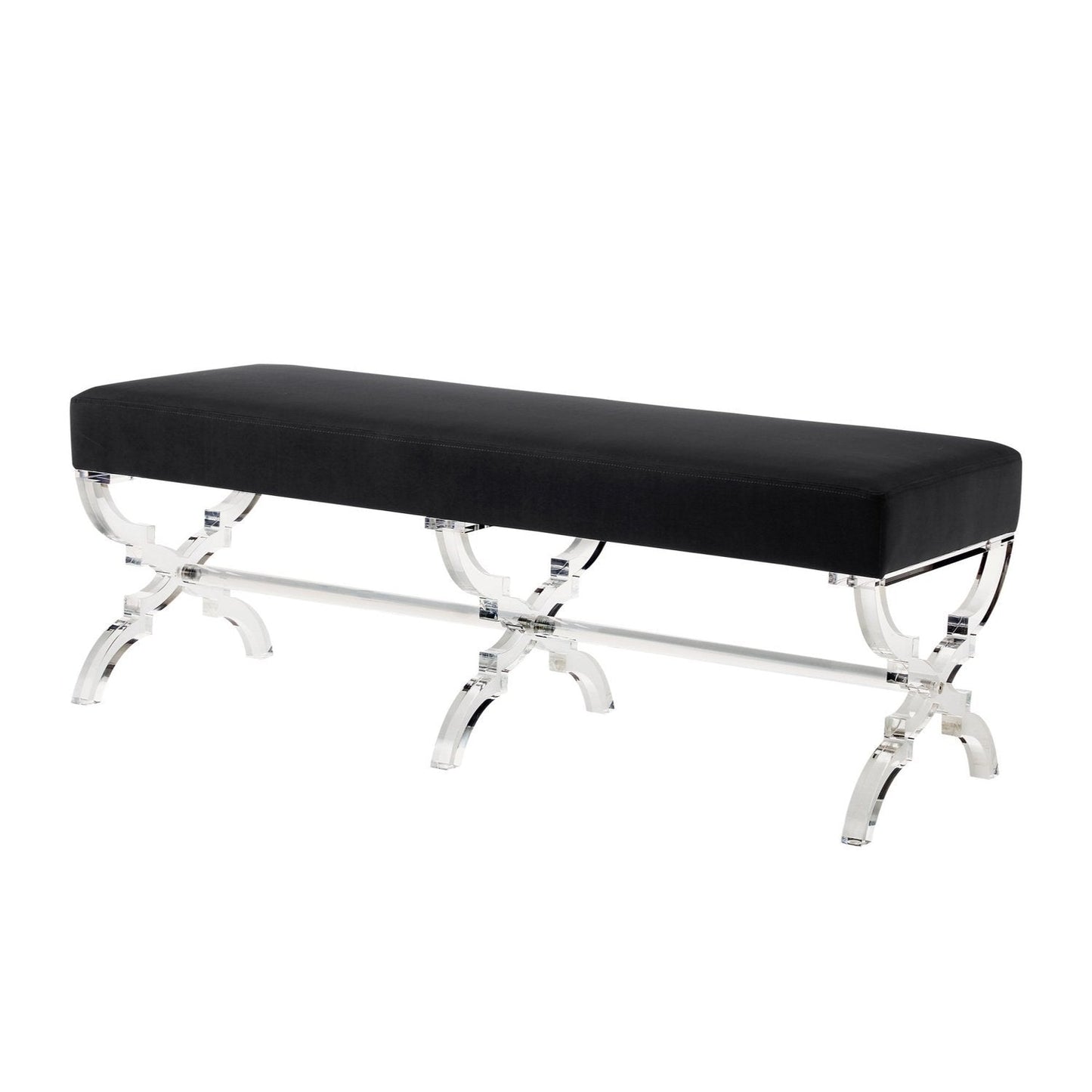 Giselle Velvet X-Leg Bench