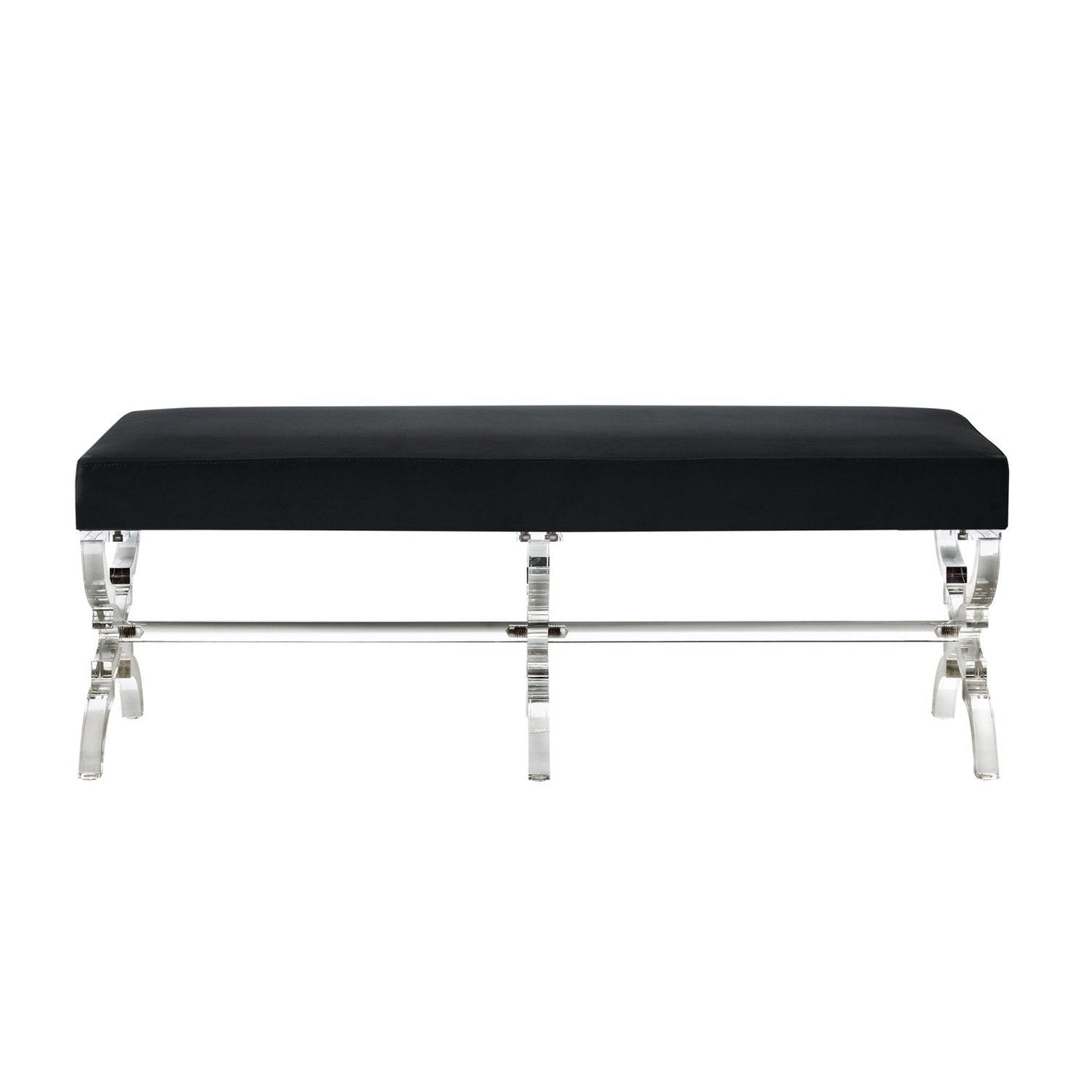 Giselle Velvet X-Leg Bench