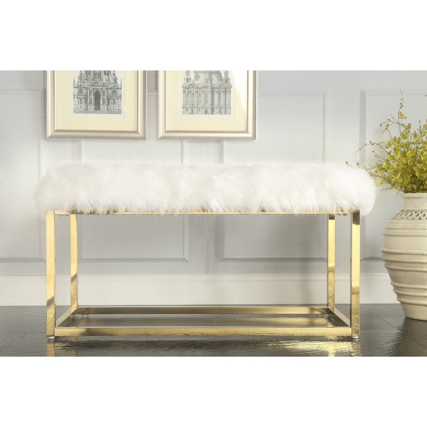 Monet Lux Fur Bench