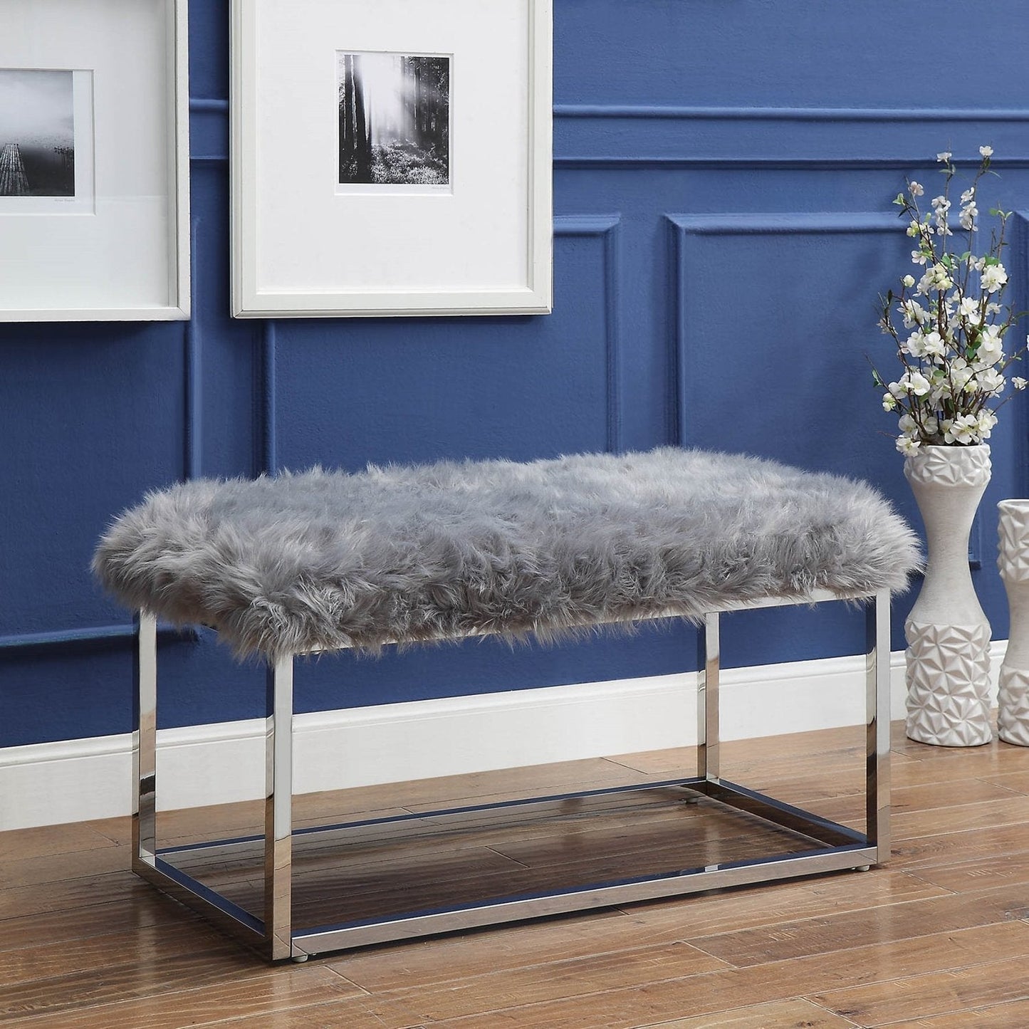 Monet Lux Fur Bench