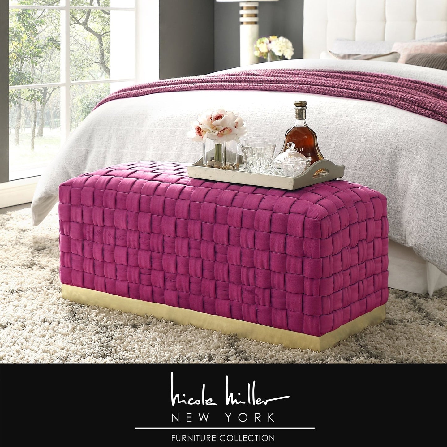 Satine Velvet Bench