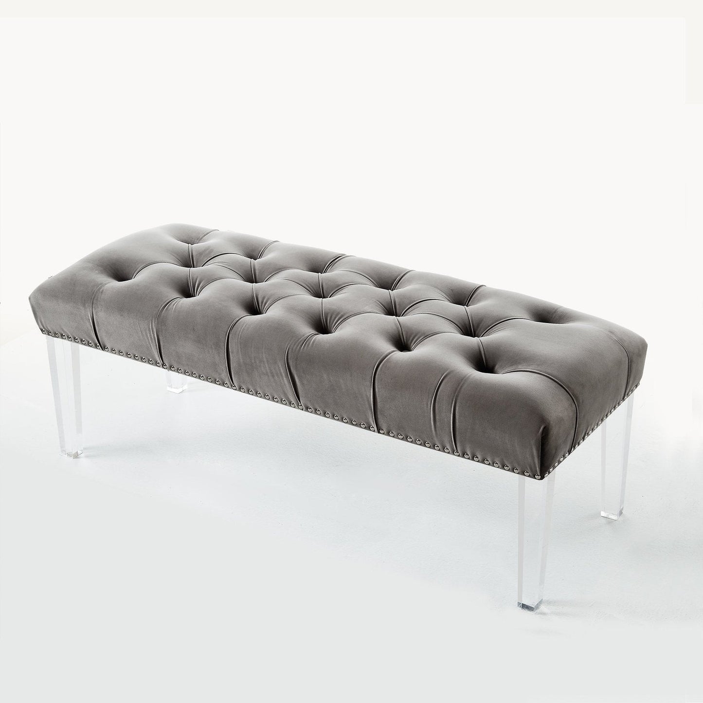 Victoria Velvet Tufted Bench