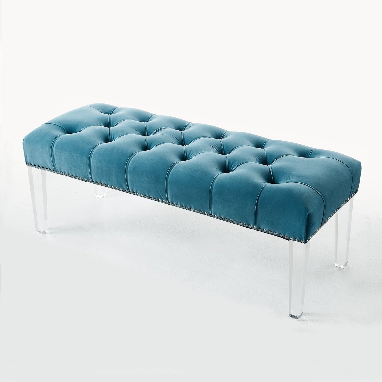 Victoria Velvet Tufted Bench