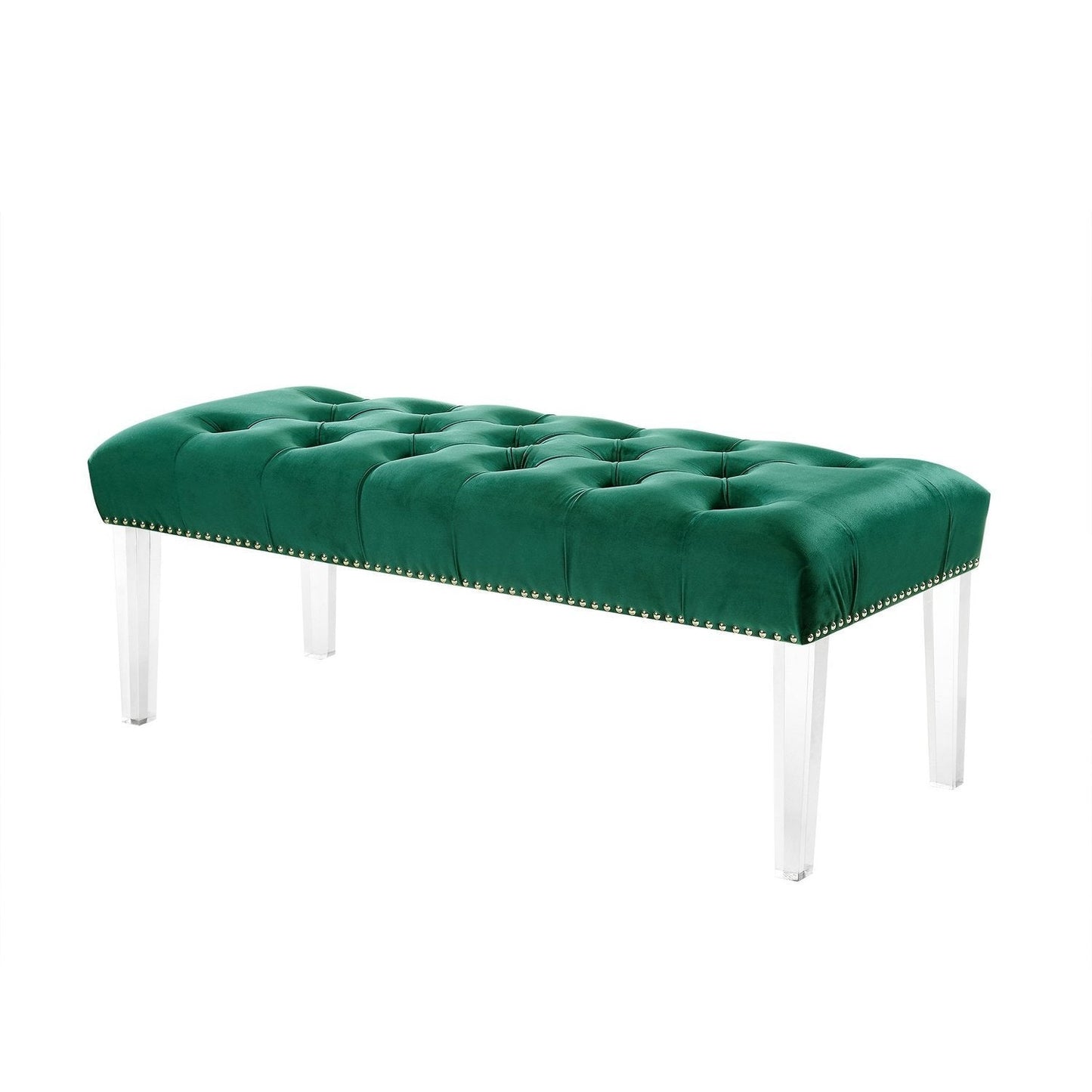 Victoria Velvet Tufted Bench