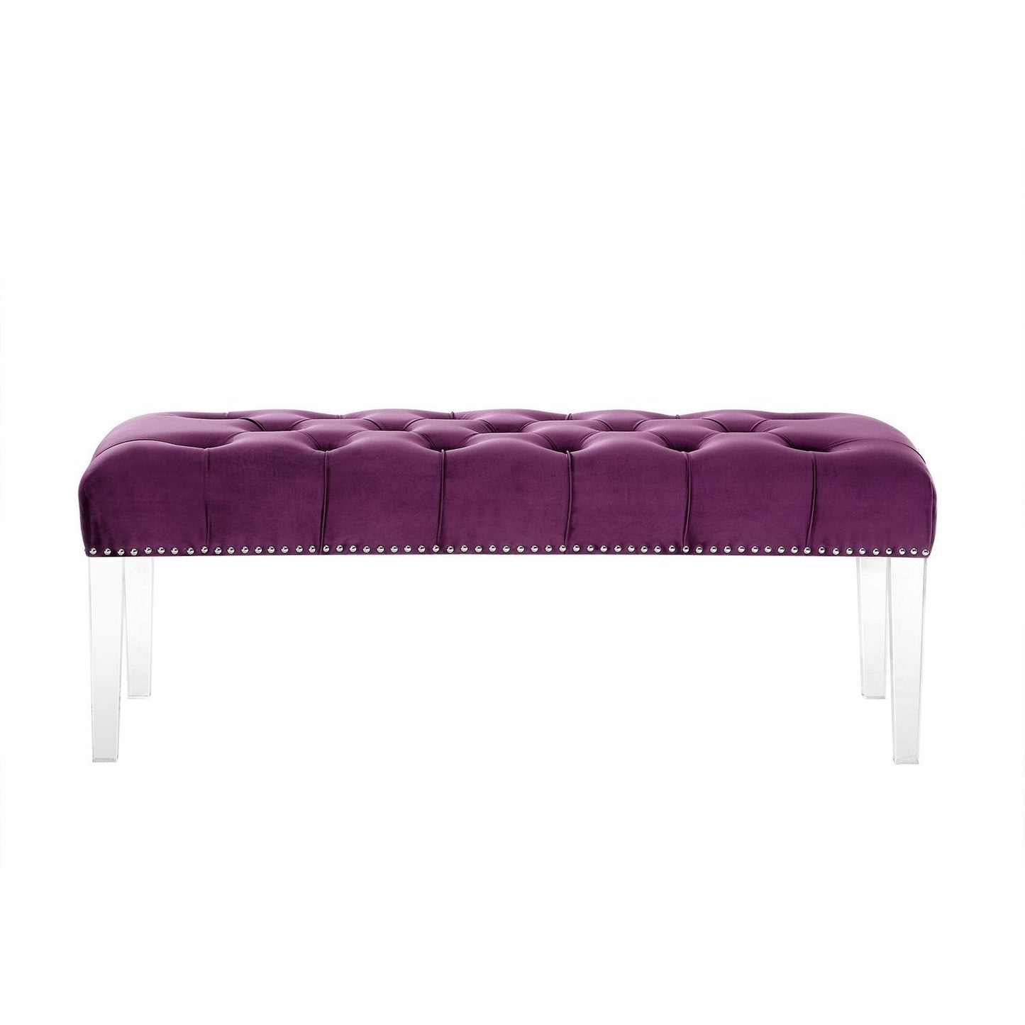 Victoria Velvet Tufted Bench