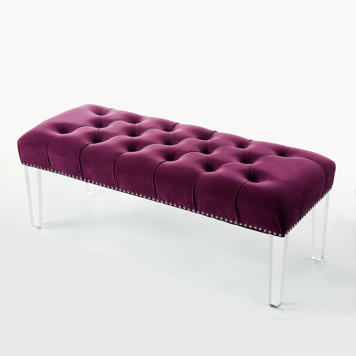 Victoria Velvet Tufted Bench