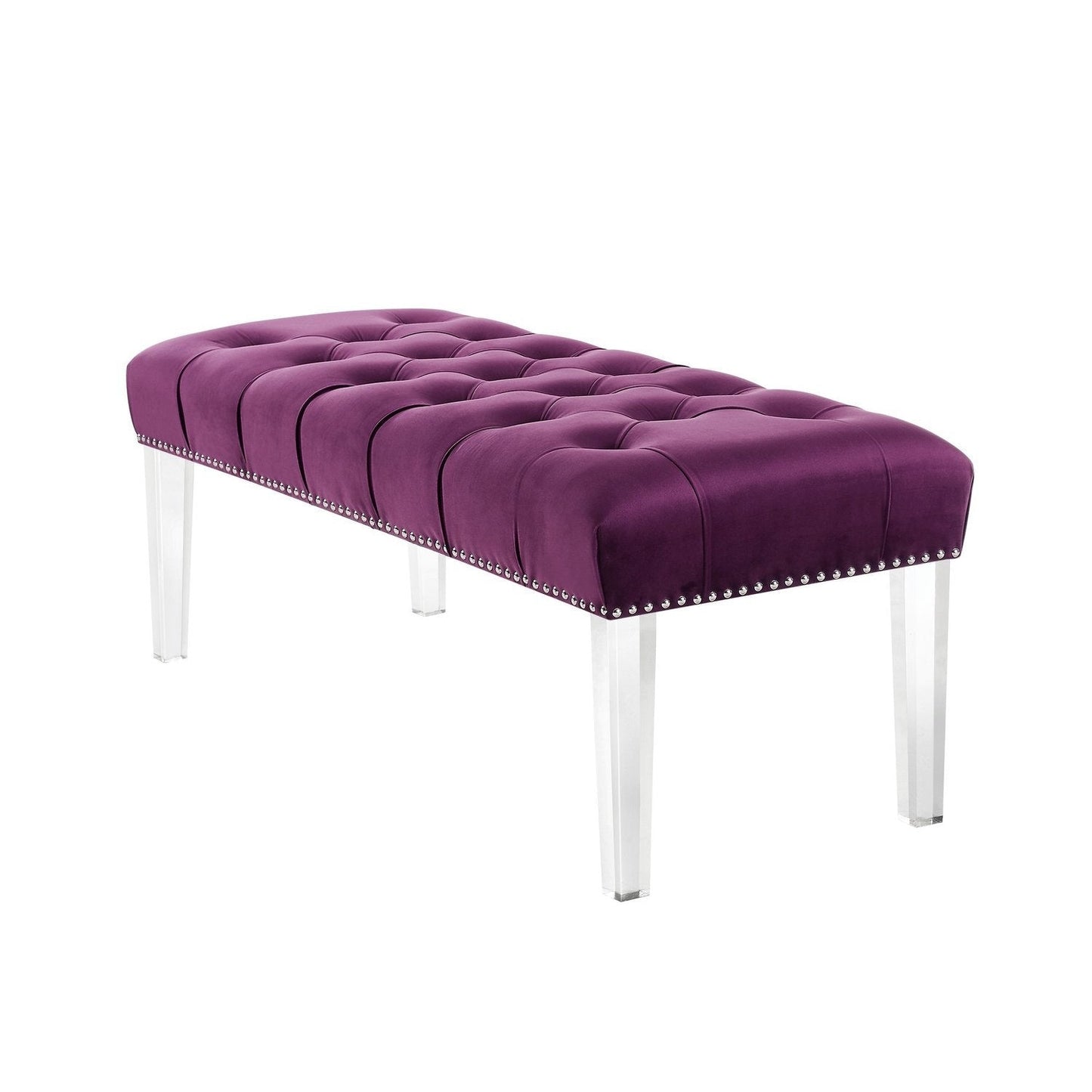 Victoria Velvet Tufted Bench