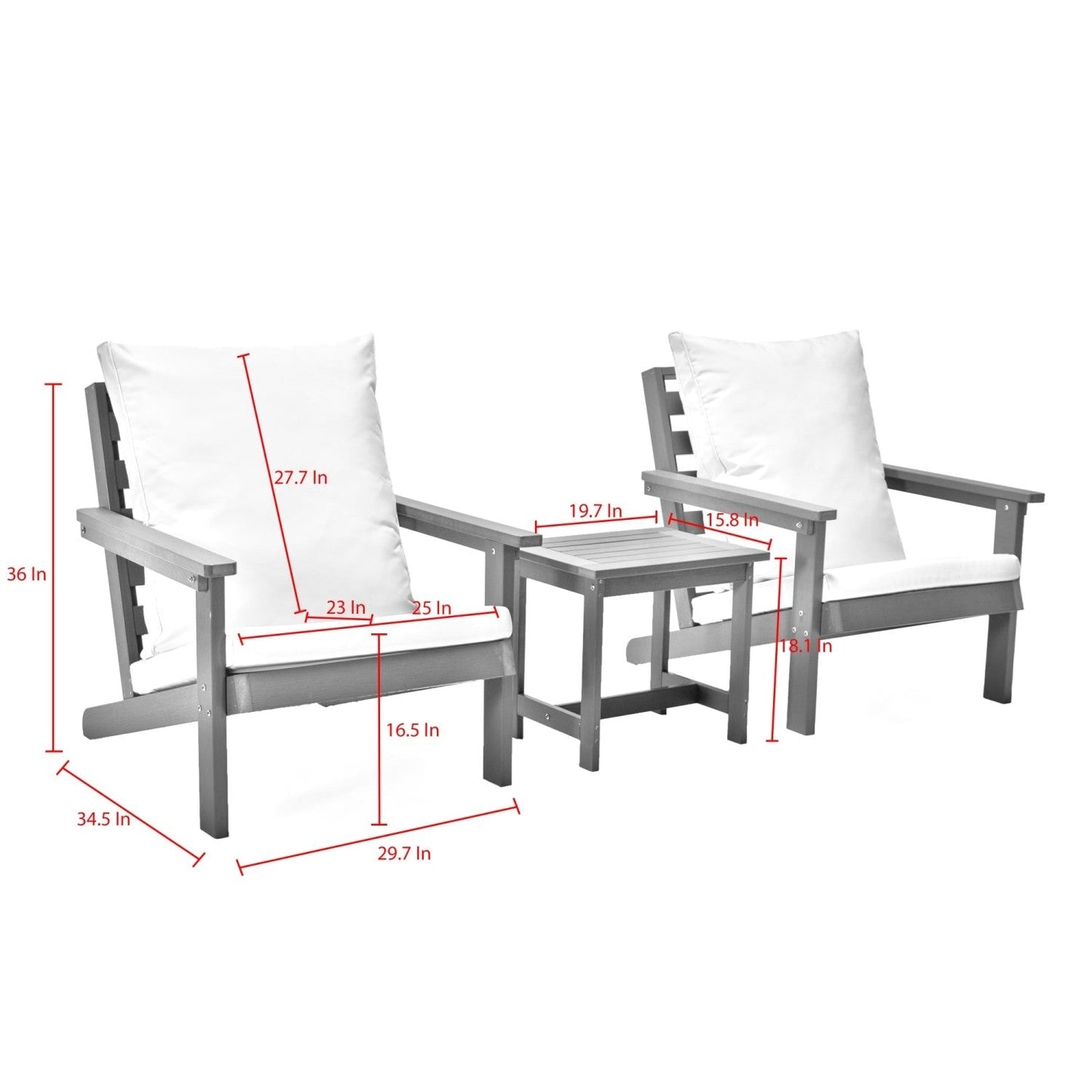 Salman Outdoor 3pc Seating Group