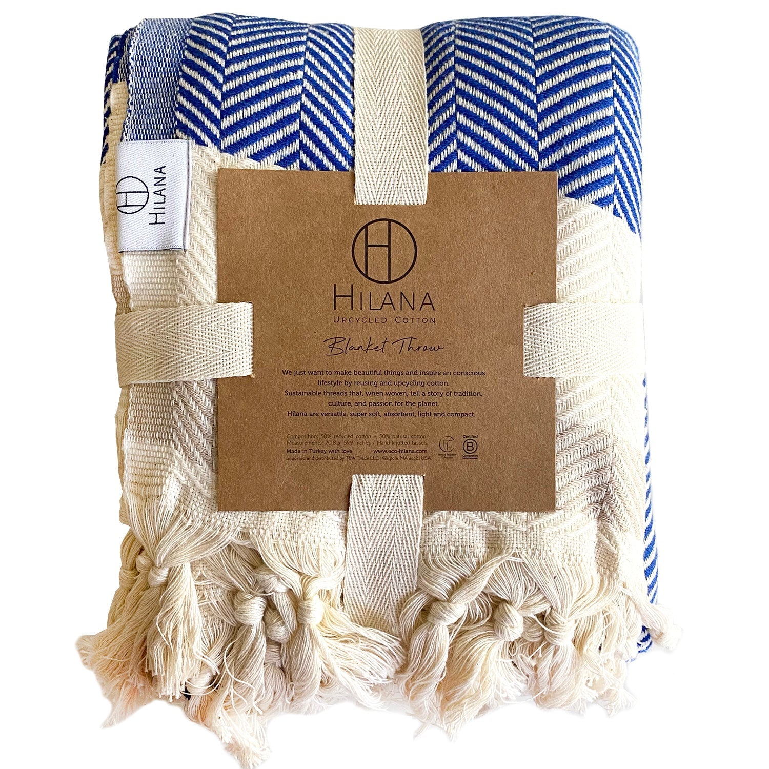 Hilana Pipa Sustainable Hand-loomed Throw Blanket