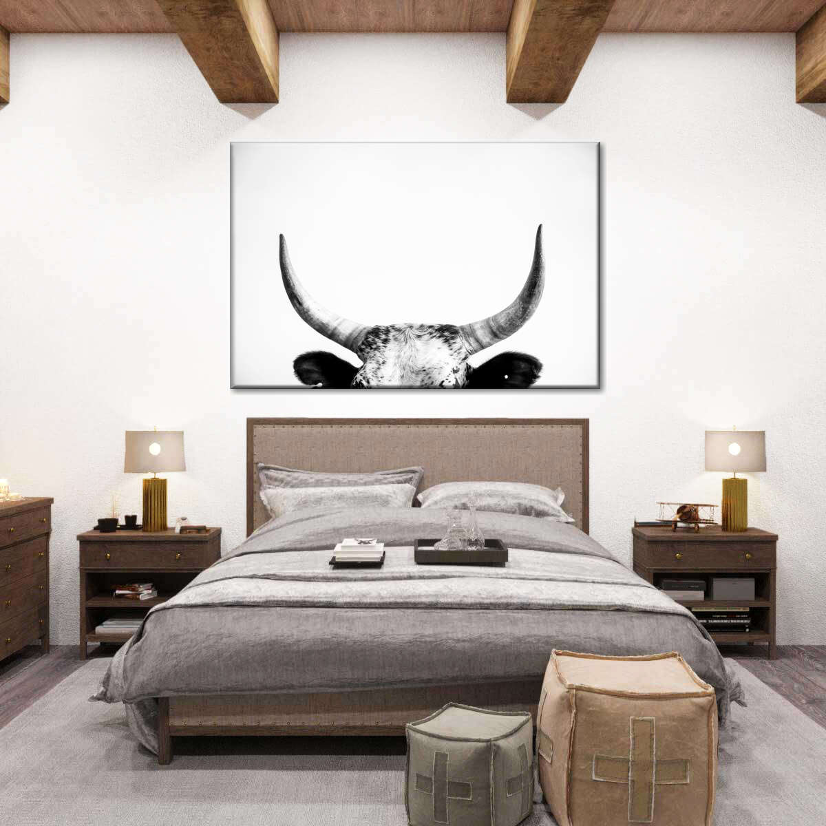 Cow Horns Wall Art