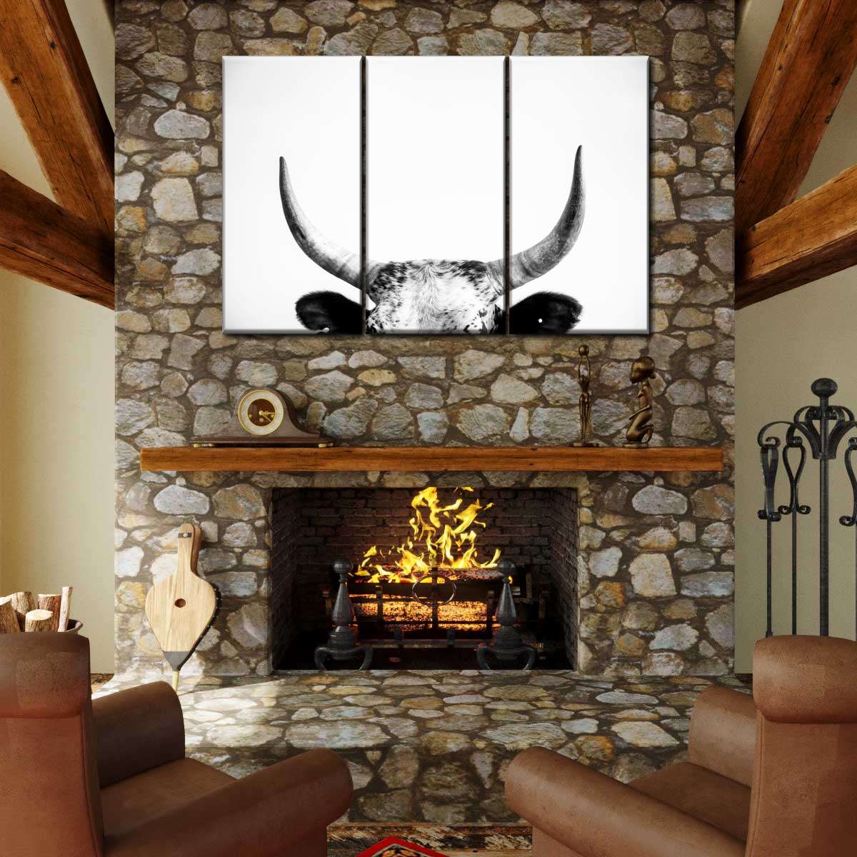 Cow Horns Wall Art