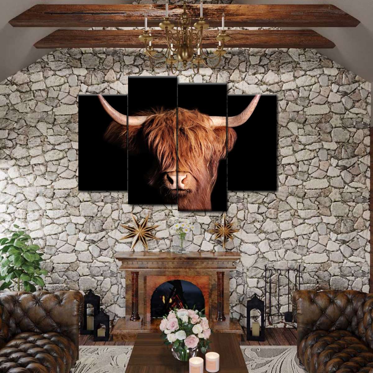 Scottish Highland Cow Wall Art