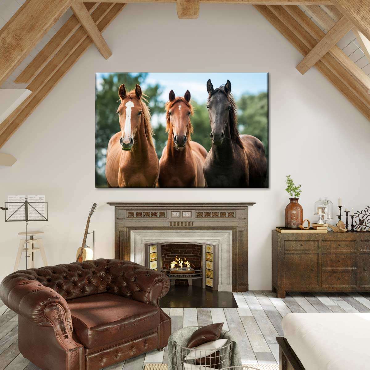 Young Horses Wall Art