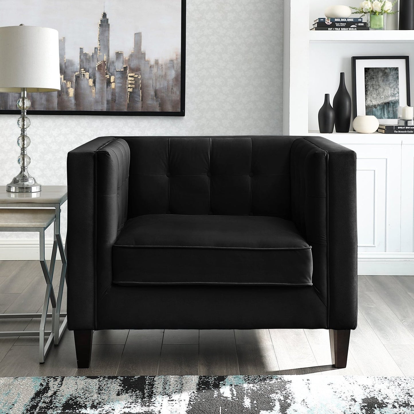 Lotte Velvet Club Chair