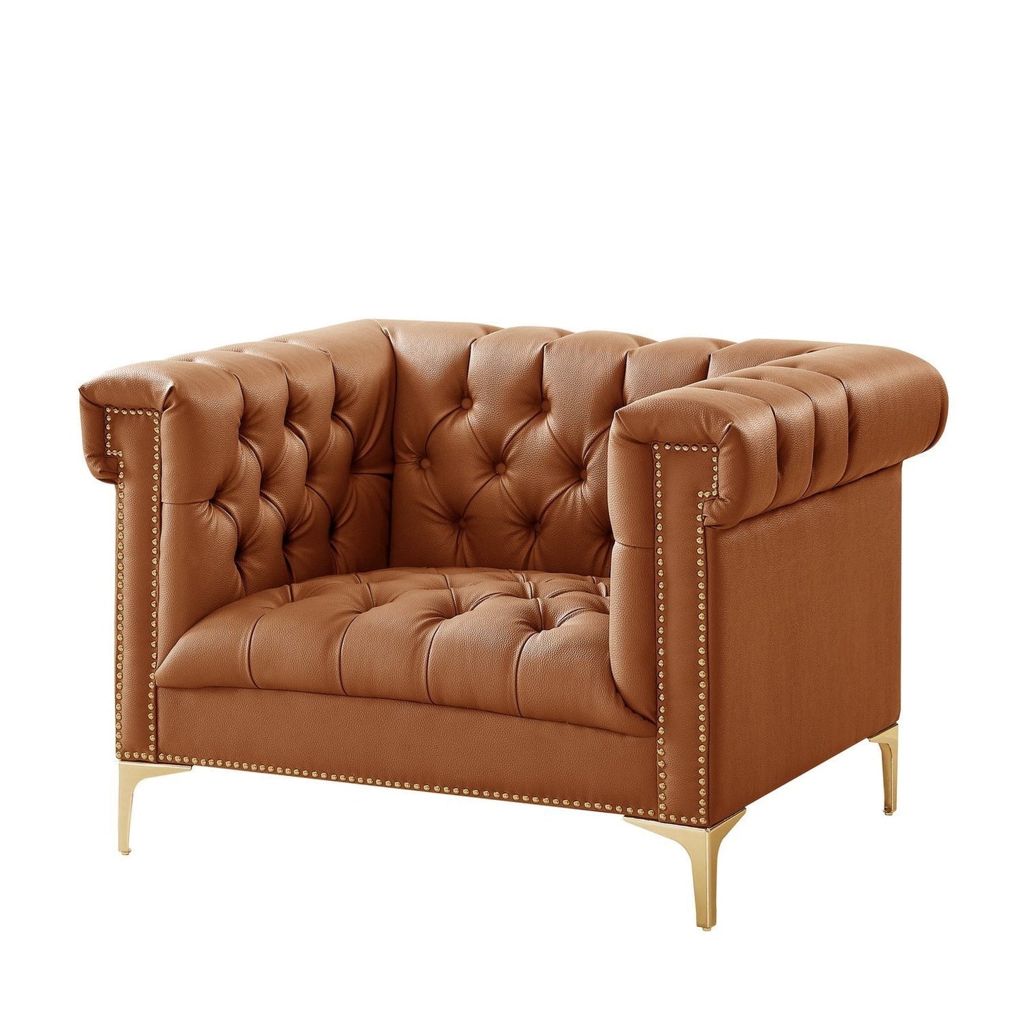 Oxford PU Leather Club Chair