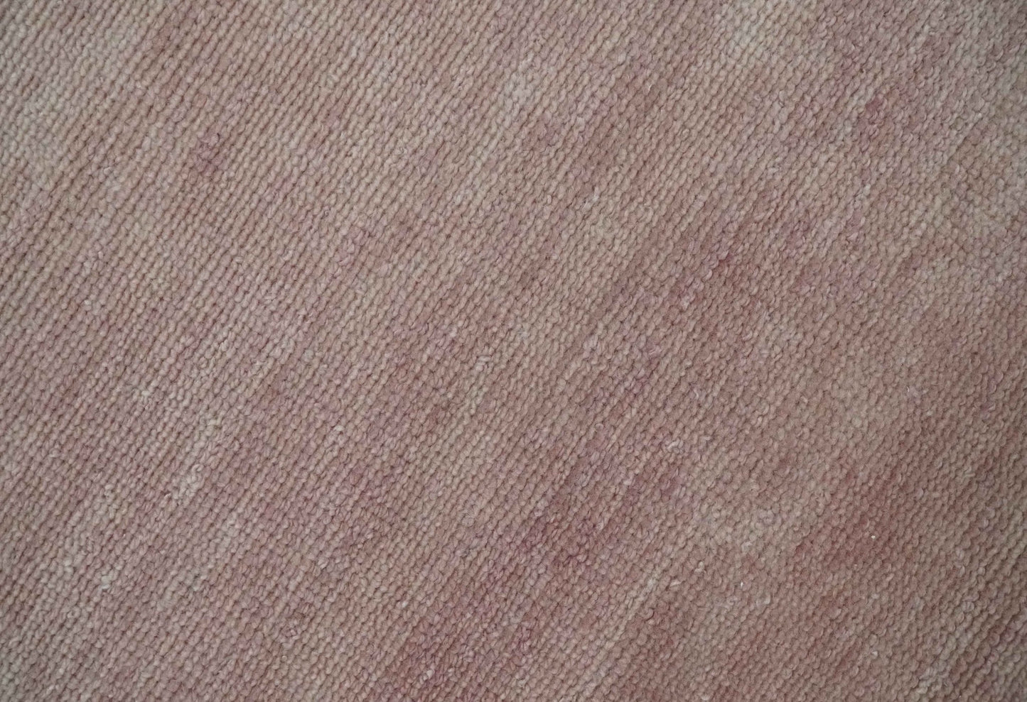 Contemporary Custom Made Modern Solid Peach Hand knotted Wool Area Rug