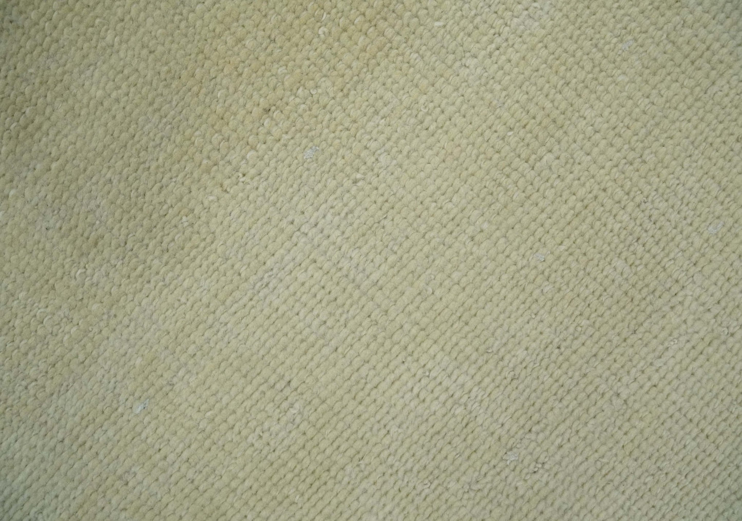 Custom Made Beige Modern Solid Hand knotted wool Area Rug