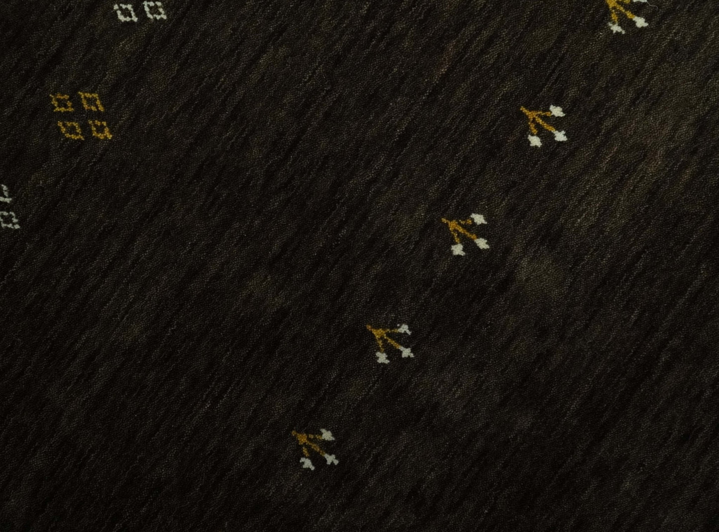 Custom Made Tribal look Greenish-Brown Traditional Hand loom Wool Area Rug