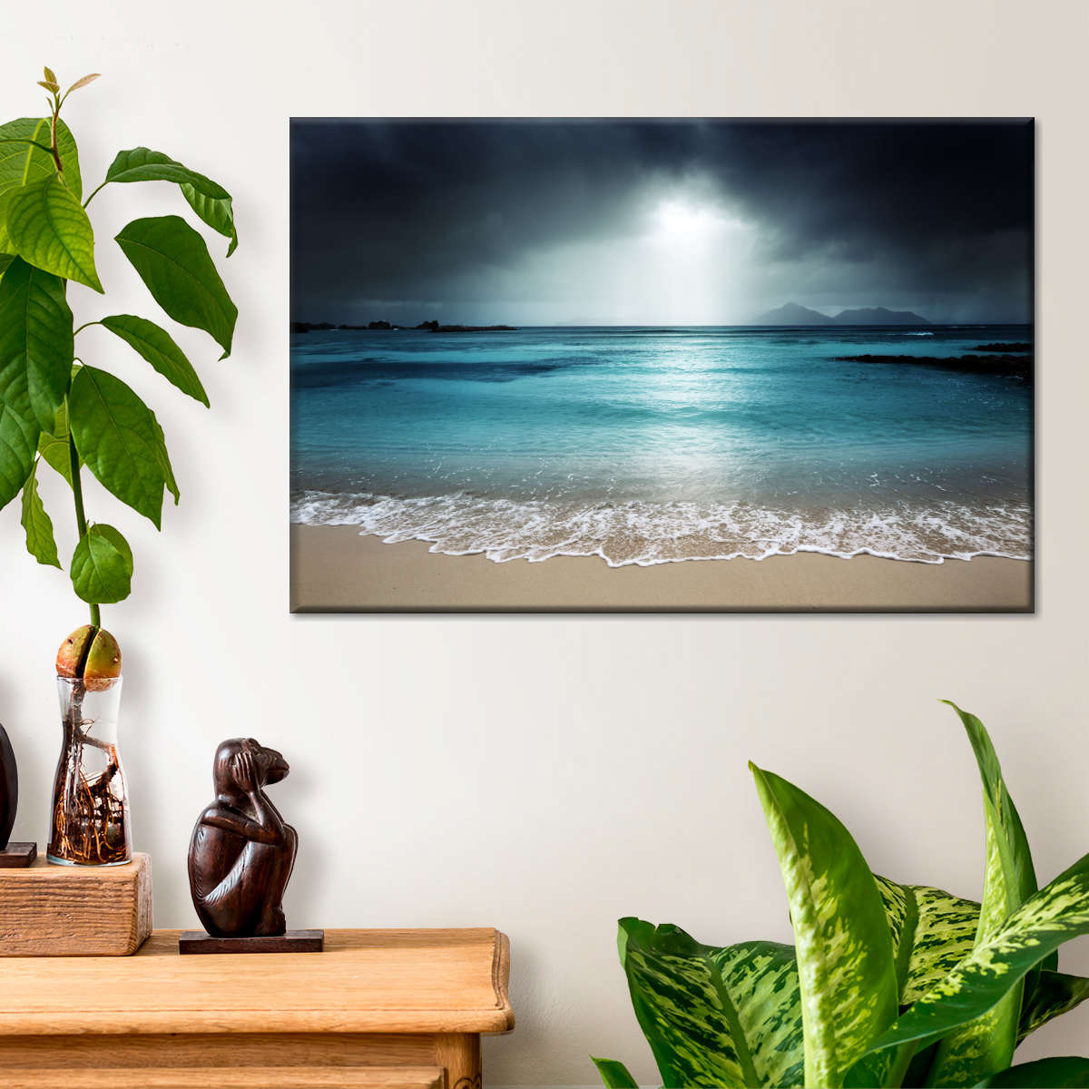 La Digue Island Evening Sky Wall Art