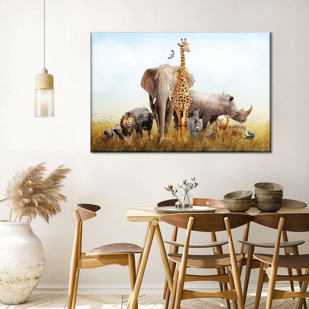 Kenyan Safari Animals Wall Art