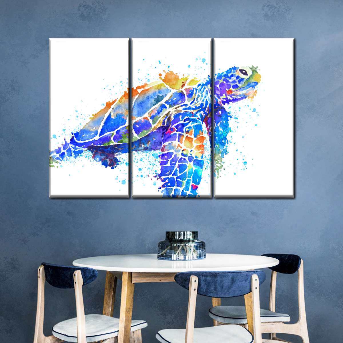 Sea Turtle Watercolor Wall Art