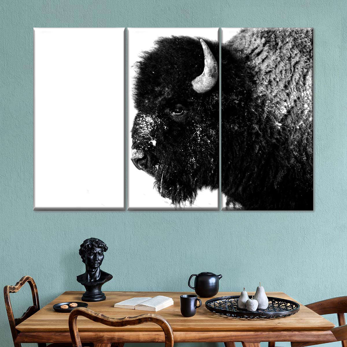 Black Bison Wall Art