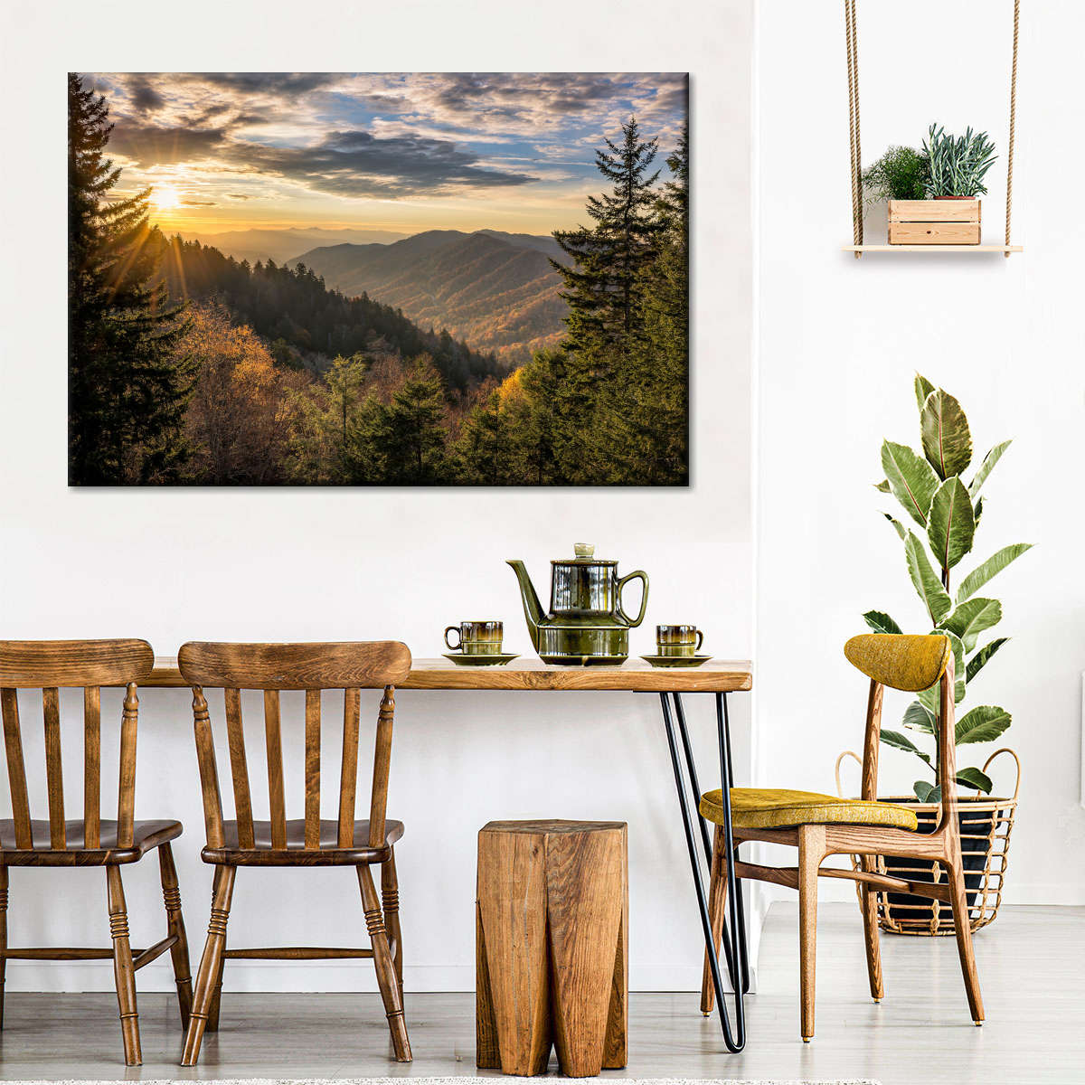 Sunrise In Smoky Mountains Wall Art