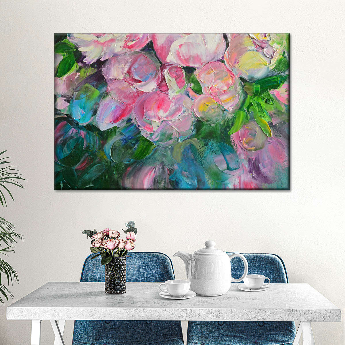 Abstract Peonies Wall Art