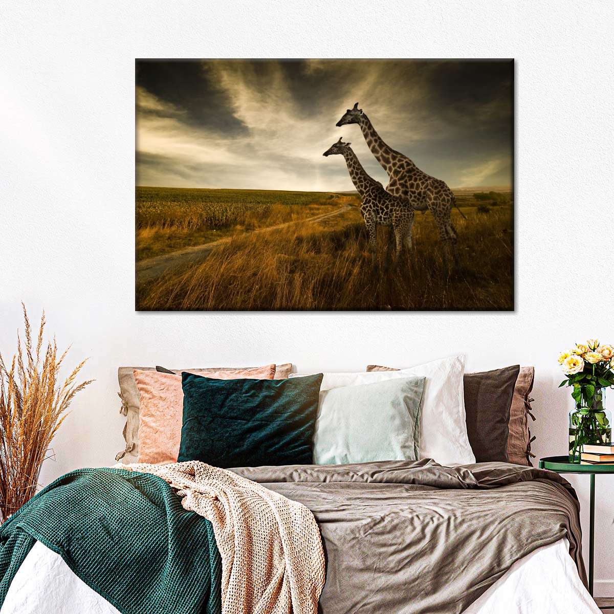 Giraffe Family Wall Art