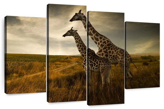 Giraffe Family Wall Art