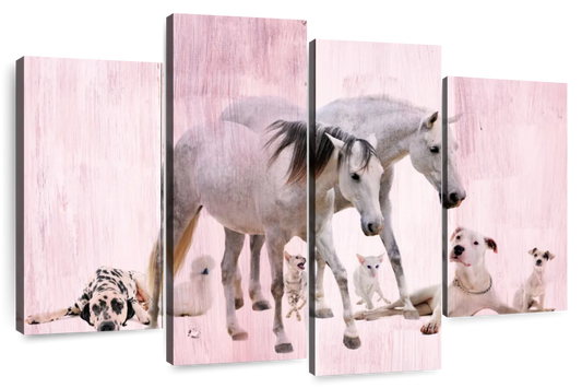 Dogs And Horses Wall Art