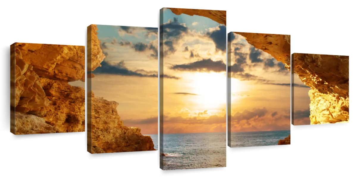 Bright Beach Sunrise Wall Art