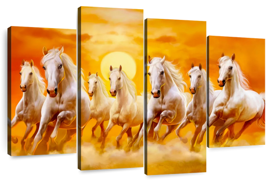 Seven Running Horses Wall Art