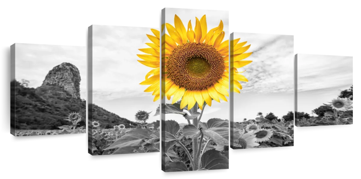 Pop Golden Sunflower Wall Art