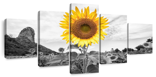 Pop Golden Sunflower Wall Art