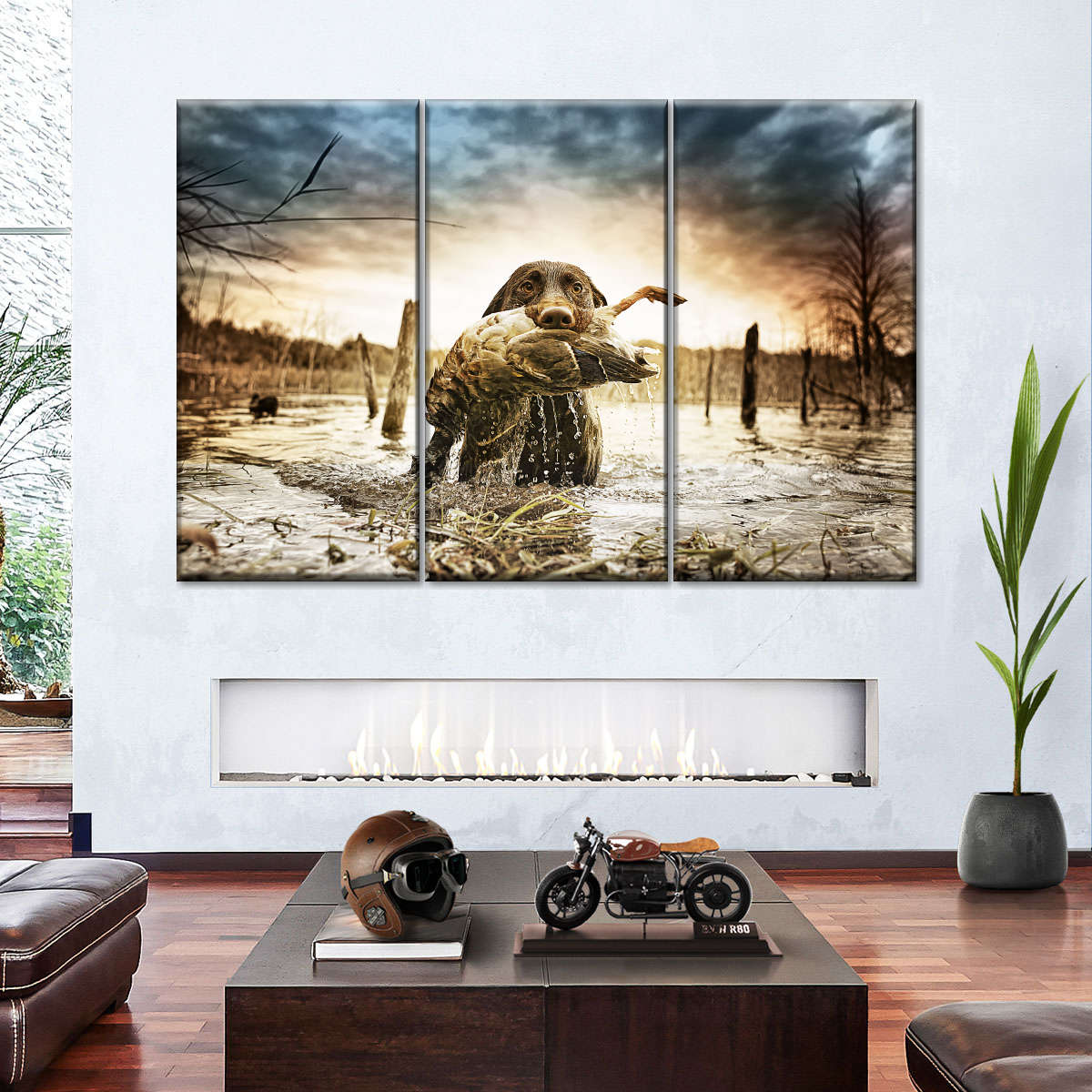 Dog Fetching Game Wall Art