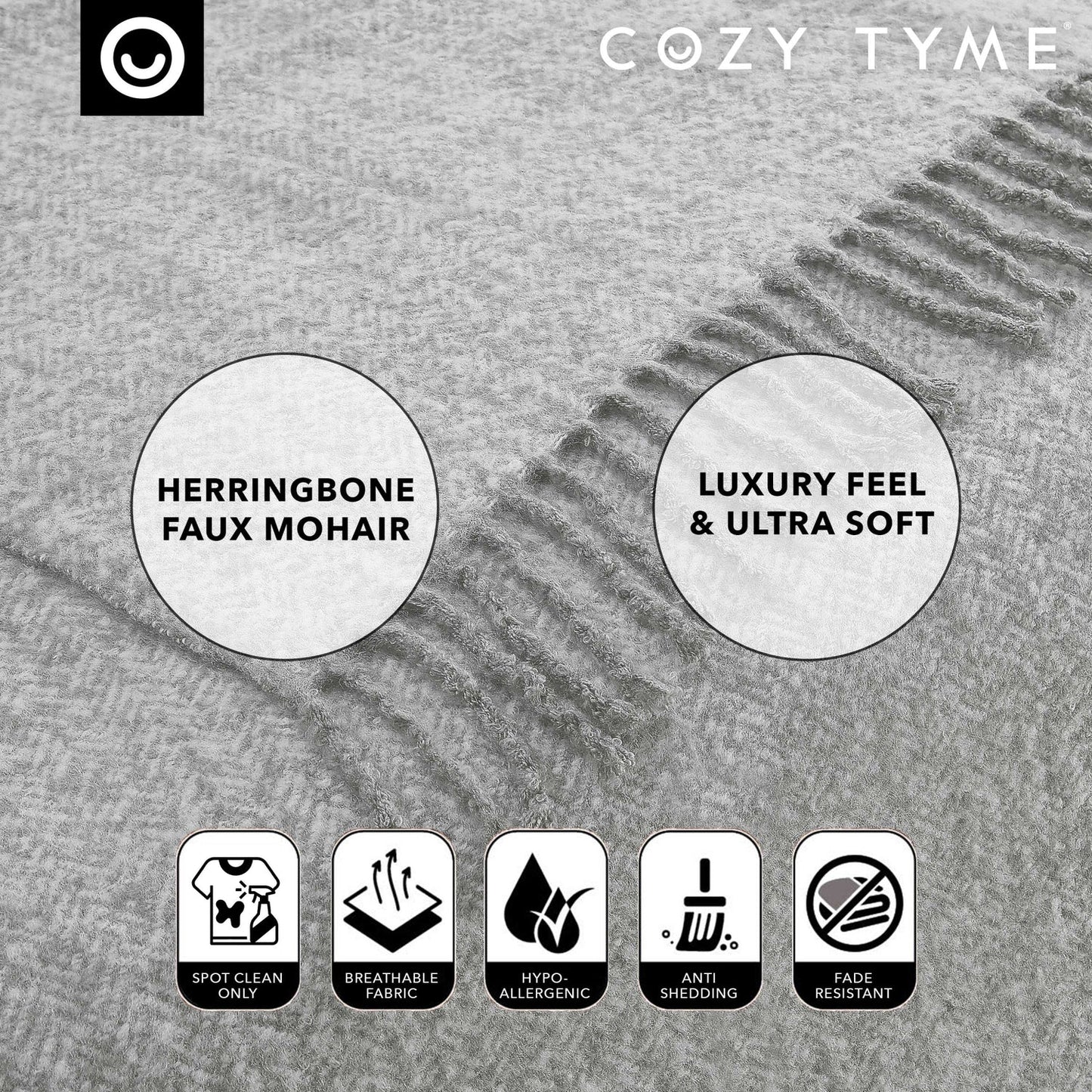 Samara Faux Mohair Throw