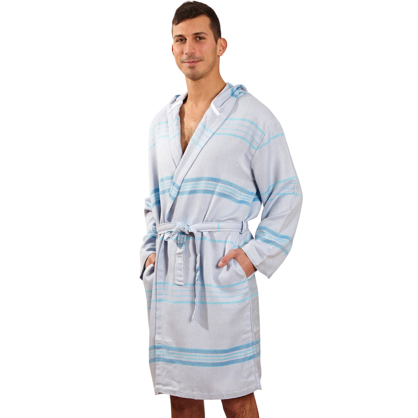 Antalya Unisex Bathrobe  - Turquoise