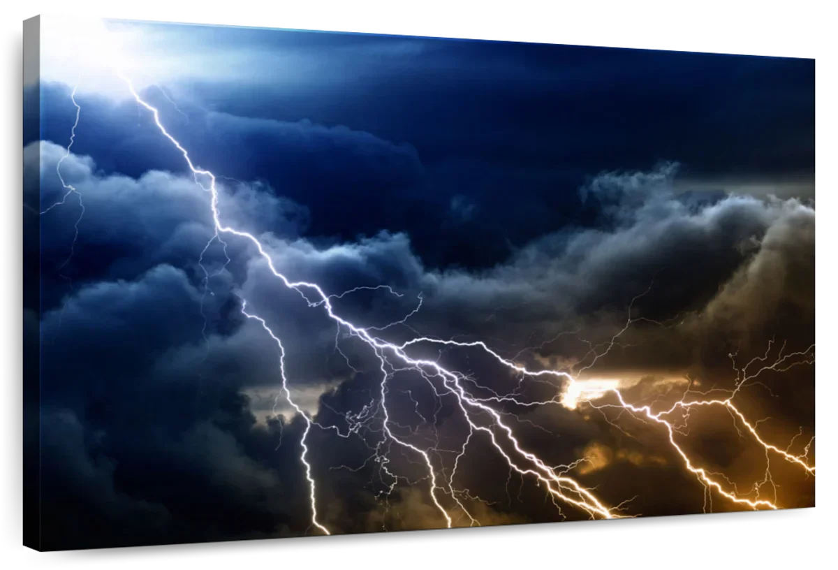 Storm Lightning Wall Art