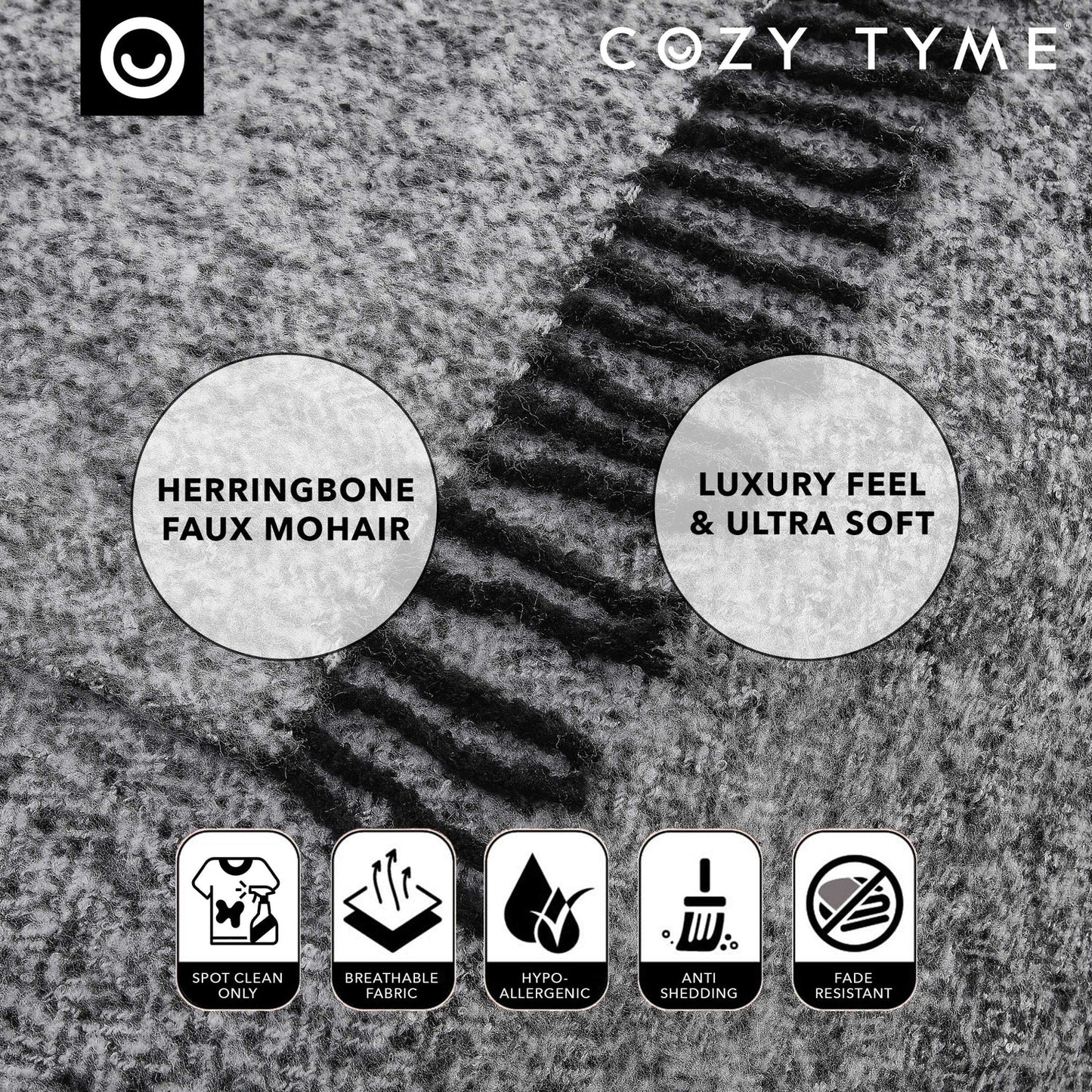 Samara Faux Mohair Throw