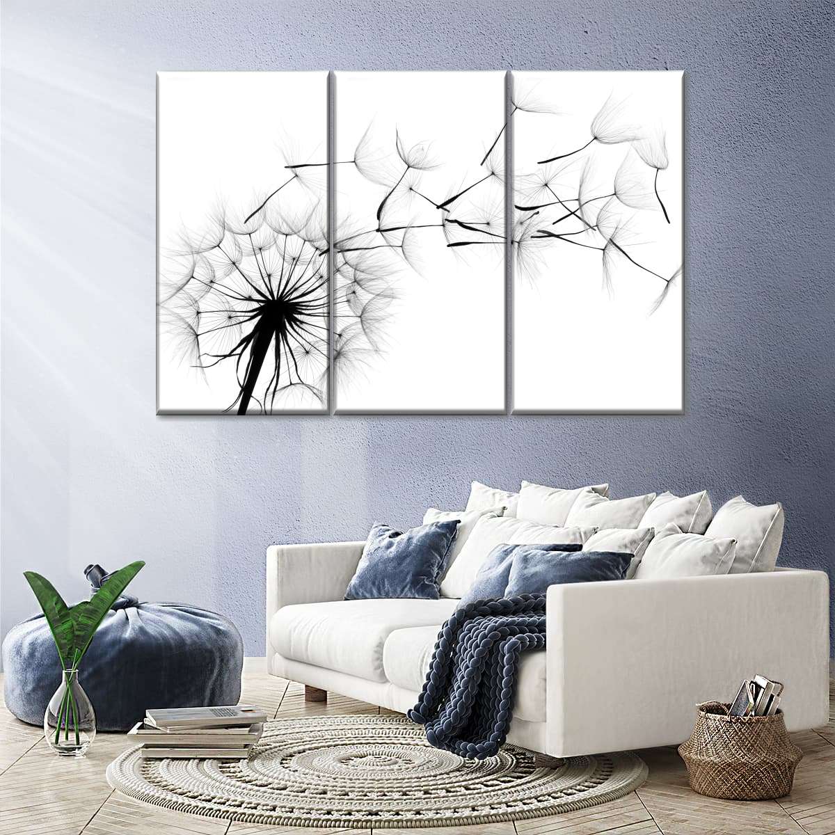 Flying Dandelion Wall Art