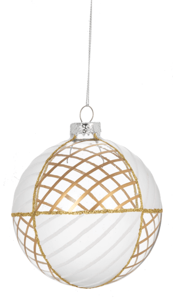 Gold & Frost Holiday Shape Ornaments