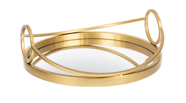 Gold Mirrored Tray (2 pc. set)