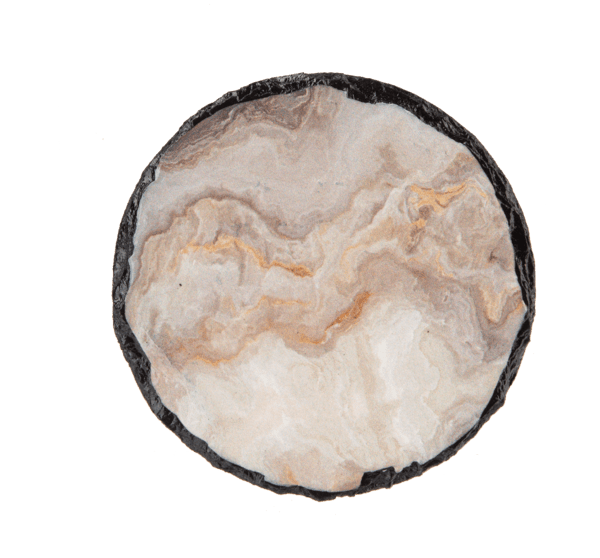 Grey Faux Agate Coaster (4 pc. set)