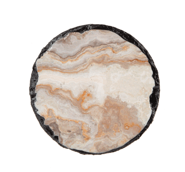 Grey Faux Agate Coaster (4 pc. set)