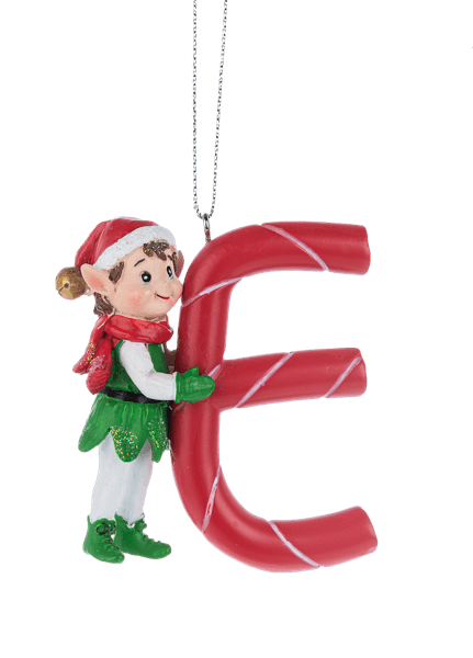 Monogram Ornament - E