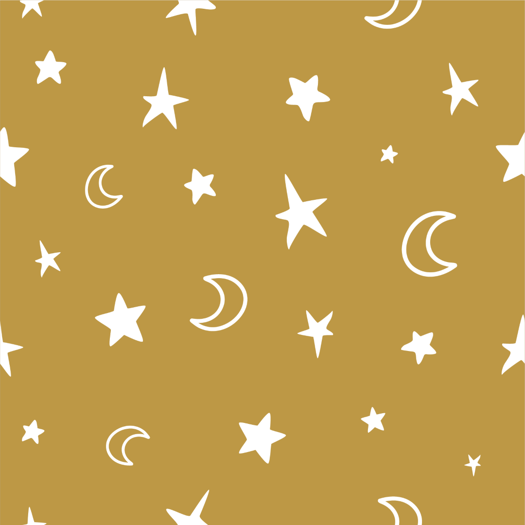 Gold and White Stars Wallpaper