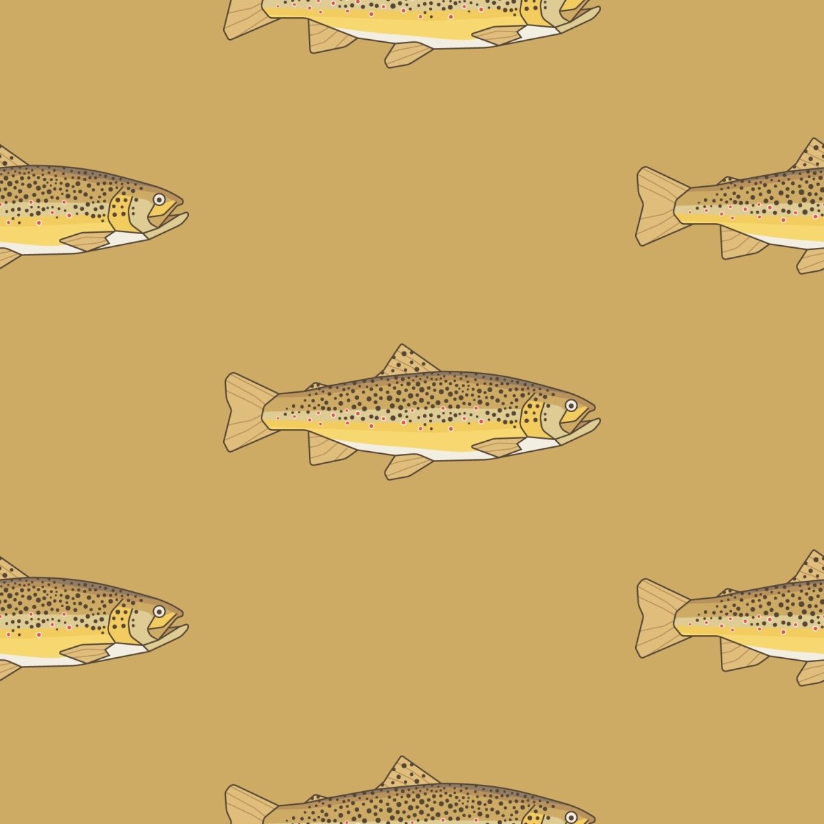 Gold Trout Wallpaper