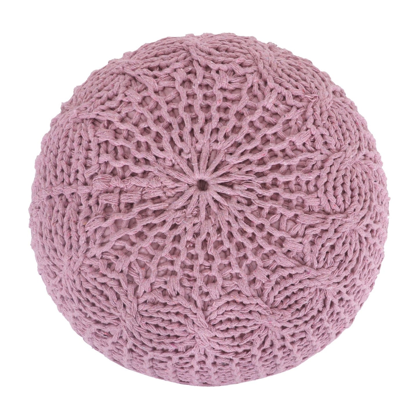 Samiyah Hand Knitted Pouf